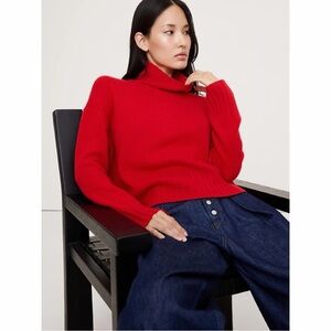 New w/ Tags Banana Republic Relaxed Cashmere Turtleneck Sweater size Medium